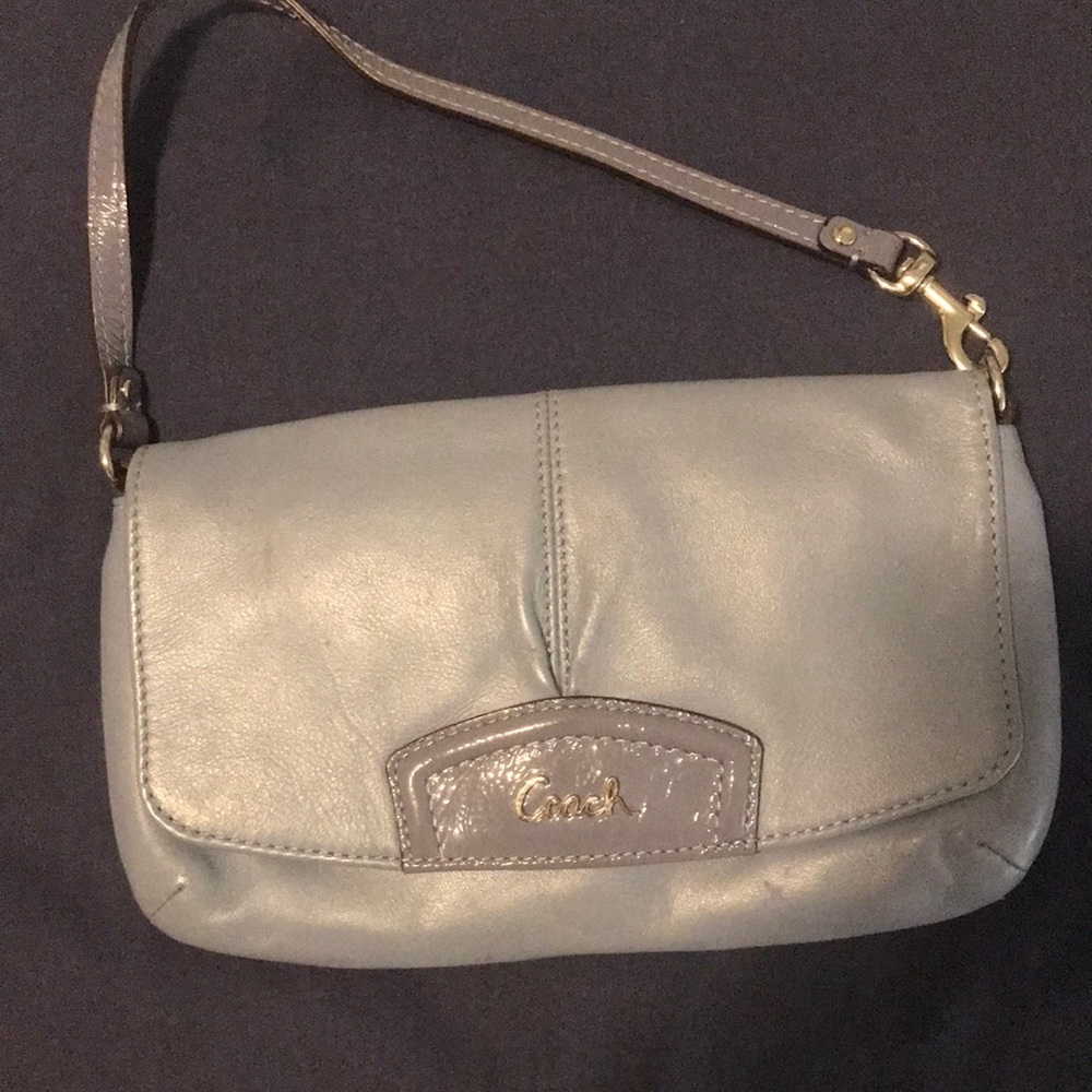Vintage Blue Coach Pouch/Purse/Clutch